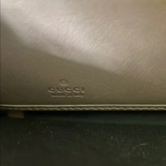 Gucci MicroGuccissima GG Dusty Pink Leather Bow Wallet Zipper Closure - Picture 11 of 11